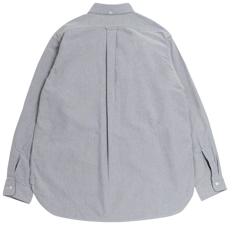 nanamica Button Down Wind Shirt Greyish Navy