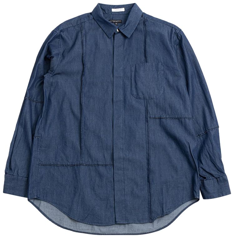 Engineered Garments Combo Short Collar Shirt Indigo