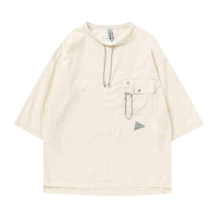 And Wander Dry Ripstop Long Pullover 'Off White'