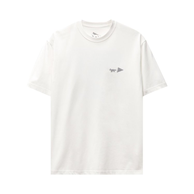 And Wander x Maison Kitsune Mountain T-Shirt 'Off White'