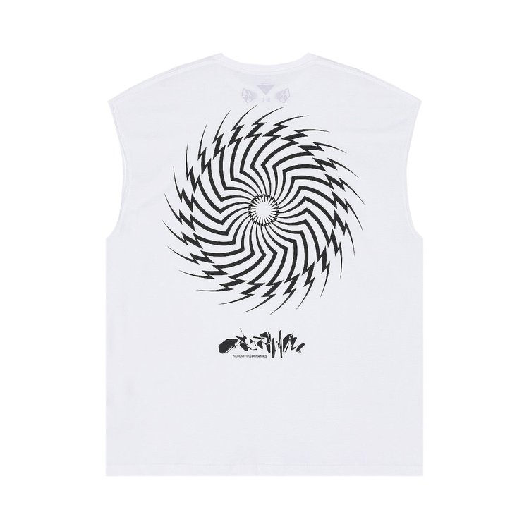 Acronym Sleeveless T Shirt White