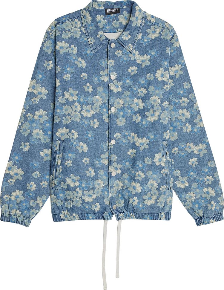 Pleasures Garden Denim Coach Jacket Indigo