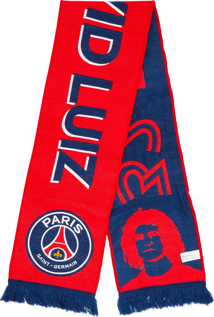 Paris Saint Germain David Luiz 32 Home Stadium Scarf Red