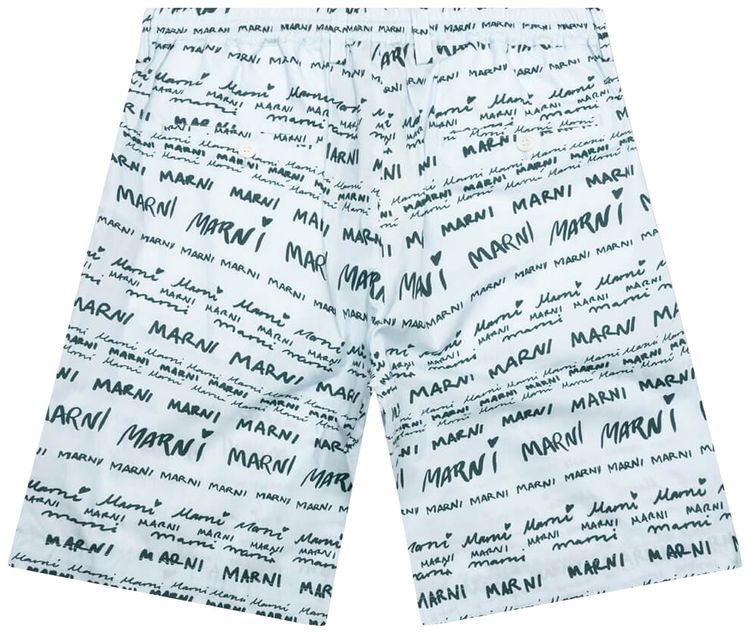 Marni Drawstring Bermuda Pants Arctic