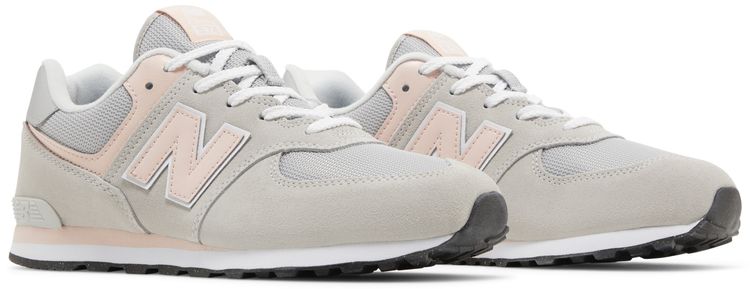 New Balance 574 Big Kid Wide Core Pack   Rain Cloud Pink Haze