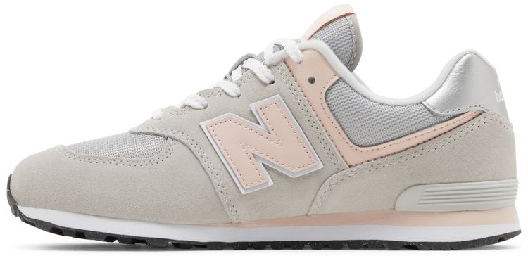 New Balance 574 Big Kid Wide Core Pack   Rain Cloud Pink Haze