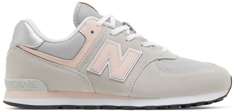 New Balance 574 Big Kid Wide Core Pack   Rain Cloud Pink Haze