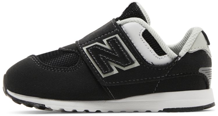 New Balance 574 New B Hook  Loop Toddler Wide Black White