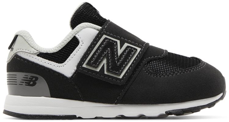 New Balance 574 New B Hook  Loop Toddler Wide Black White