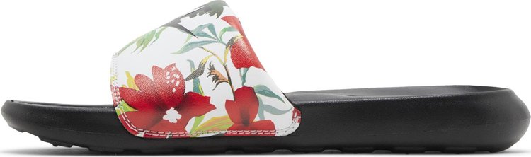 Wmns Victori One Printed Slide Floral   Black