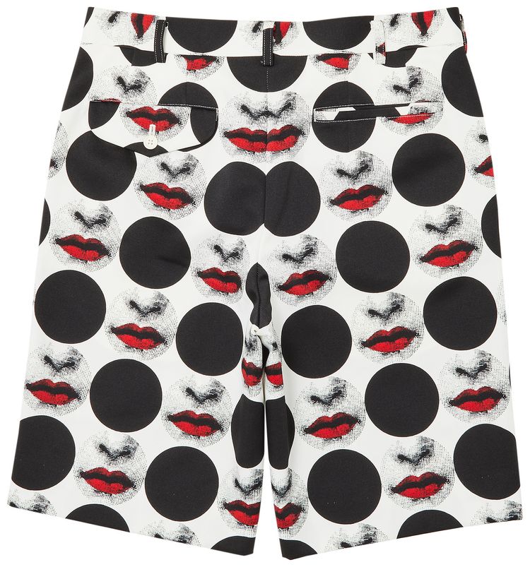 Comme des Garcons Homme Plus Fornasetti Printed Shorts White