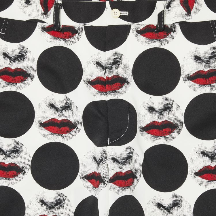 Comme des Garcons Homme Plus Fornasetti Printed Shorts White