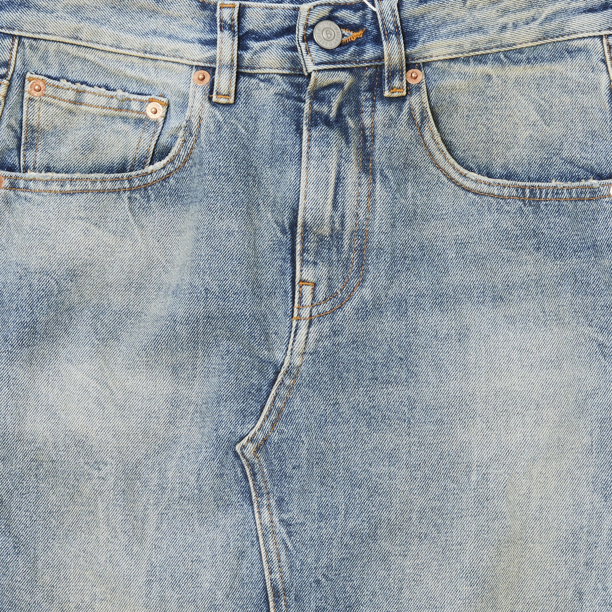 ★MM6 Maison Margiela★ Midi Denim Skirt Blue Sand S52ME0007 Buy MM6 Maison Margiela Mid Length Denim Skirt 'Blue Sand