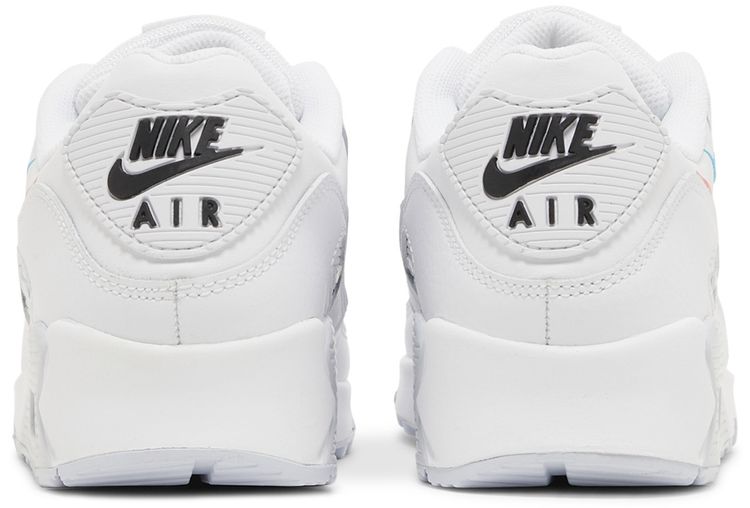 Nike Air Max 90 Multi Swoosh   White Bright Crimson