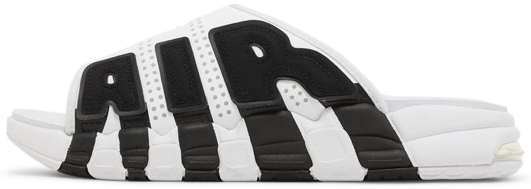 Air More Uptempo Slide White Black Red