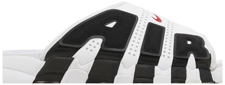 Air More Uptempo Slide White Black Red