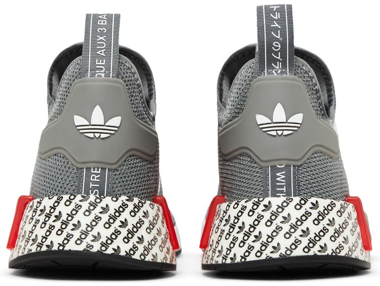 Adidas NMD R1 Grey Vivid Red