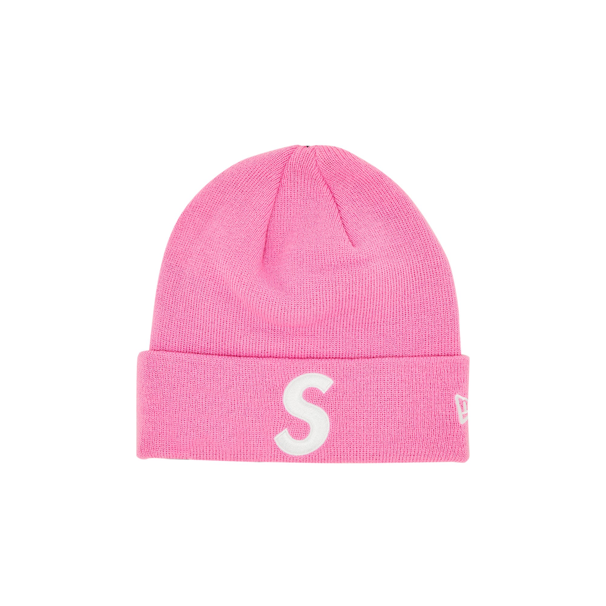 Buy Supreme x New Era S Logo Beanie 'Pink' - FW23BN42 PINK | GOAT IT
