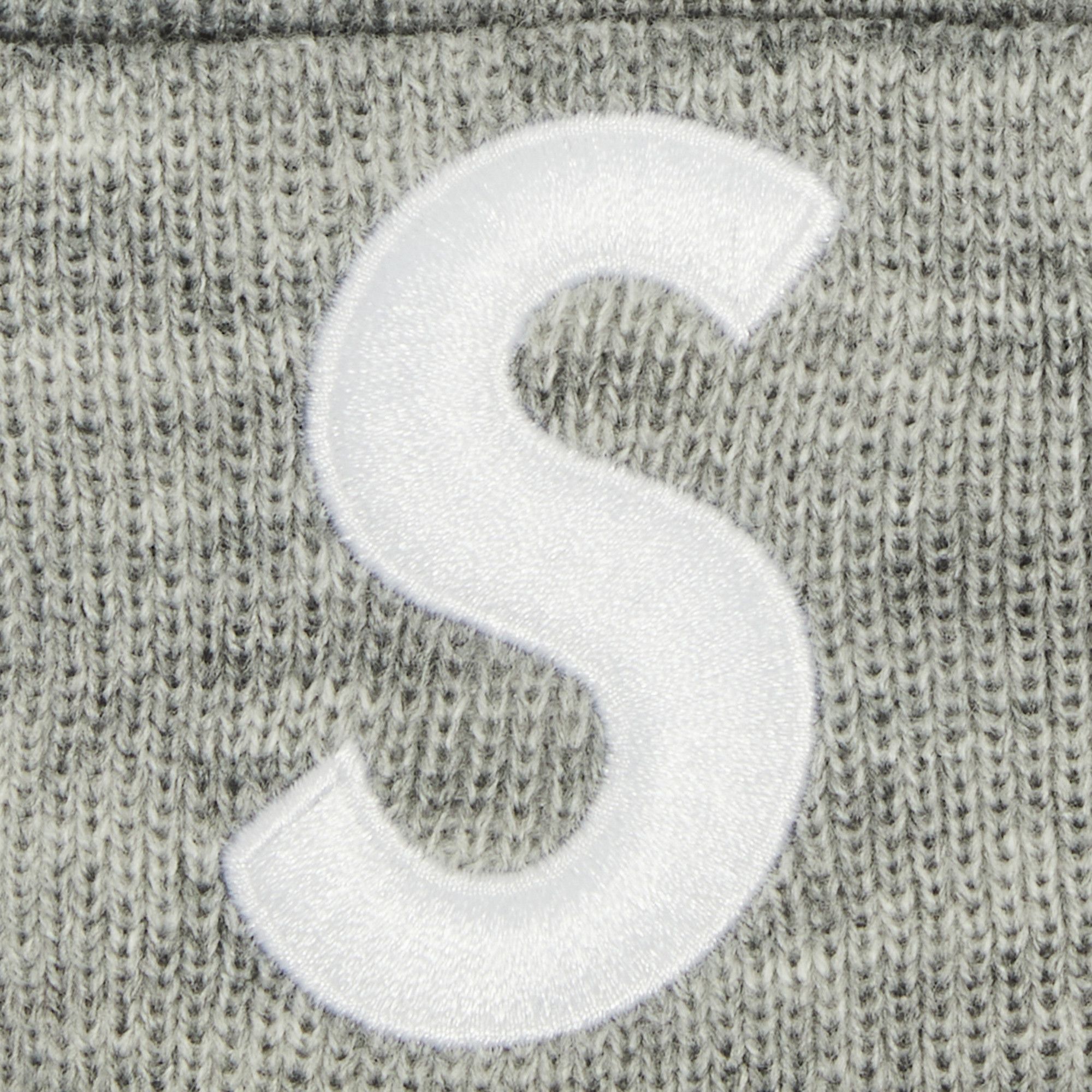Buy Supreme x New Era S Logo Beanie 'Heather Grey
