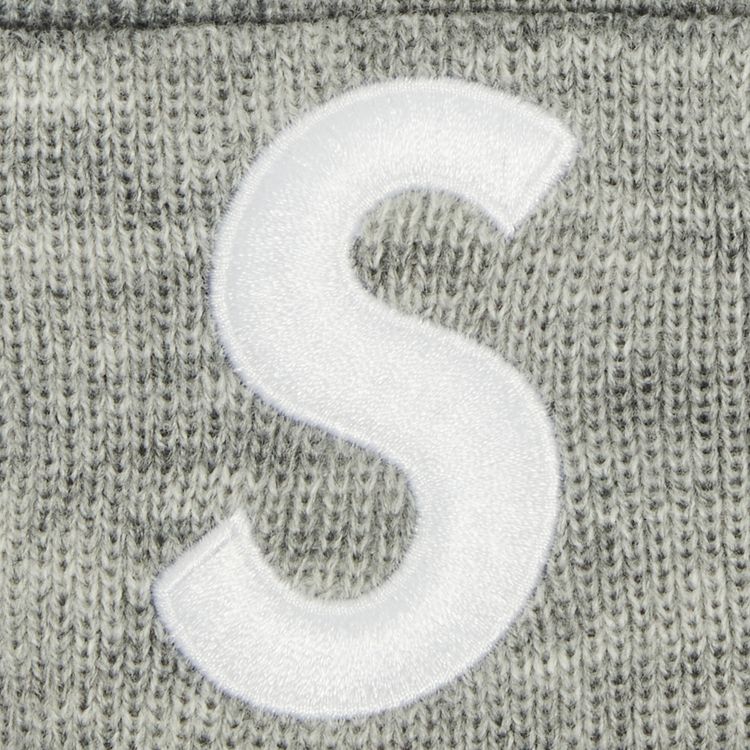 Supreme x New Era S Logo Beanie Heather Grey