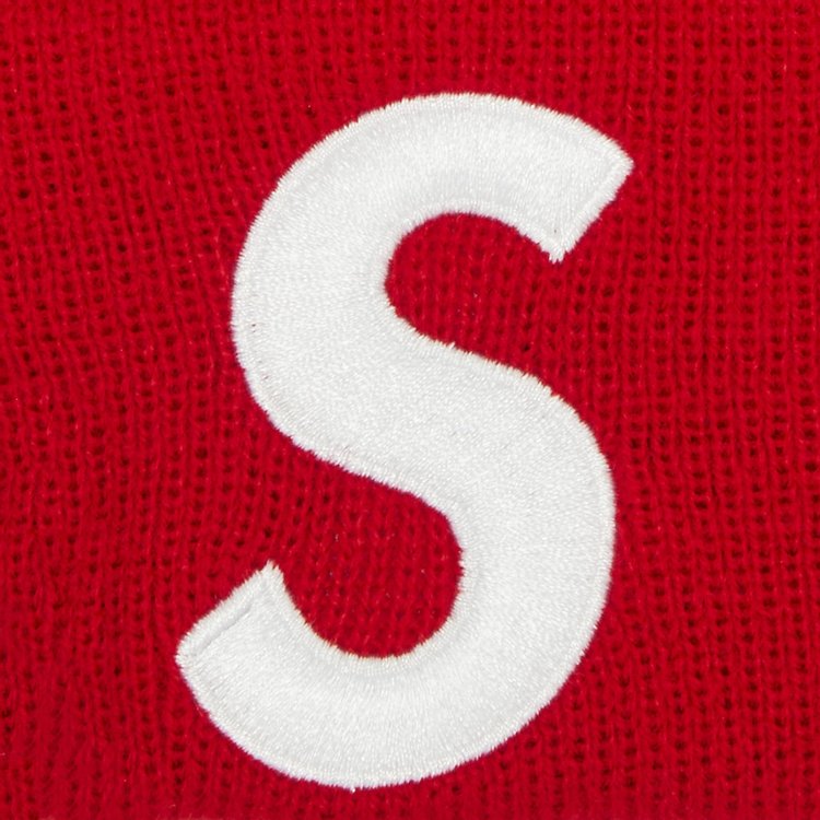 Supreme x New Era S Logo Beanie Red