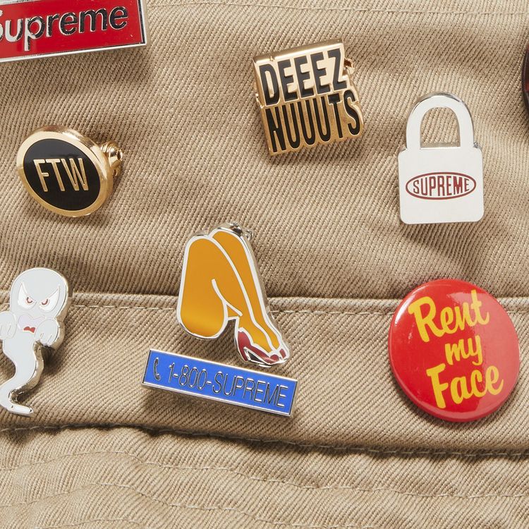 Supreme Pins Crusher Tan