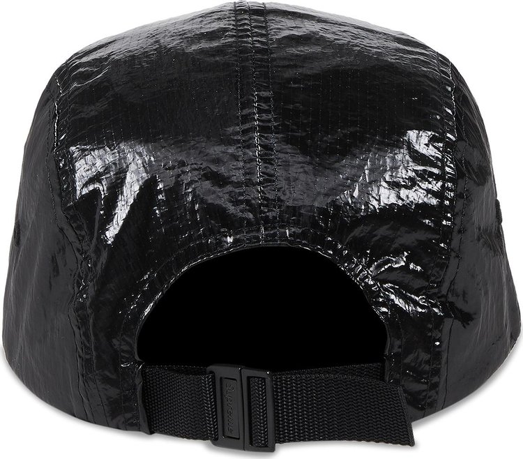 Supreme Gloss Ripstop Camp Cap Black