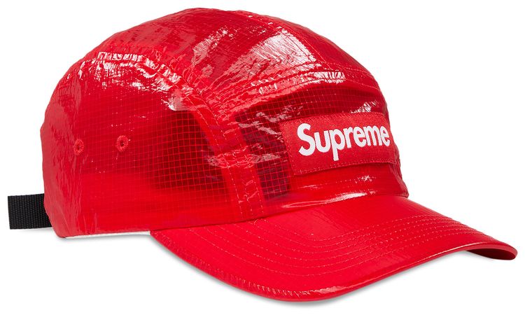 Supreme Gloss Ripstop Camp Cap Red