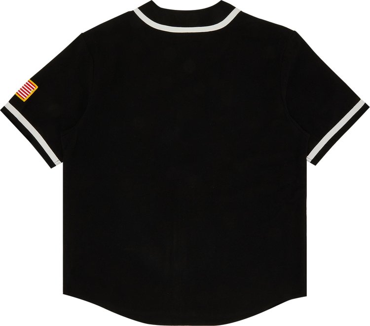 Supreme x Mitchell  Ness Wool Baseball Jersey Black