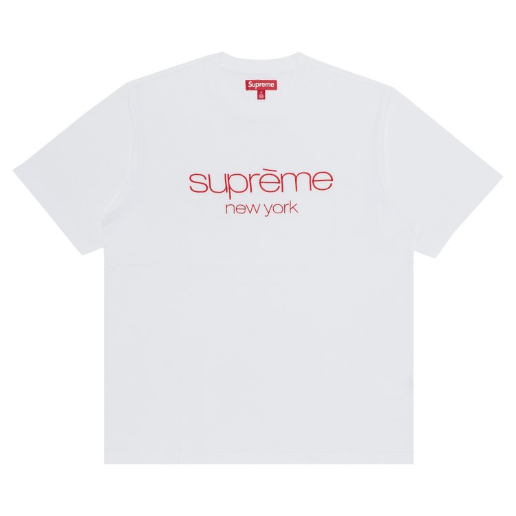 Supreme Classic Logo Short-Sleeve Top 'White'