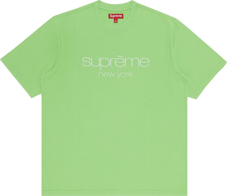 Supreme Classic Logo Short-Sleeve Top 'Lime'