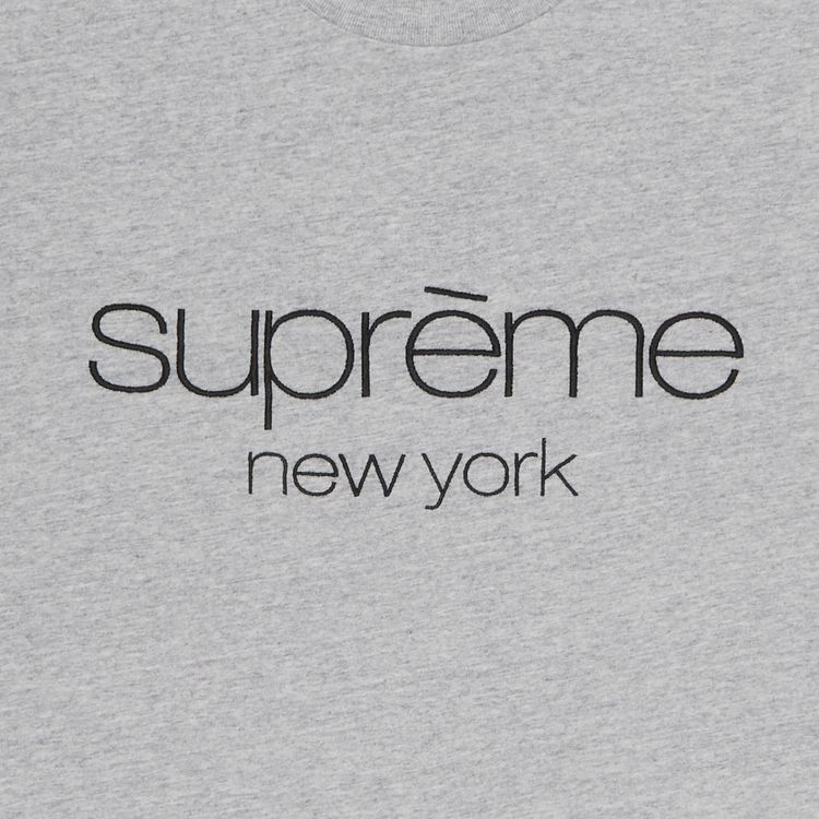 Supreme Classic Logo Short Sleeve Top Heather Grey