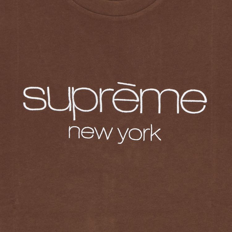 Supreme Classic Logo Short Sleeve Top Brown