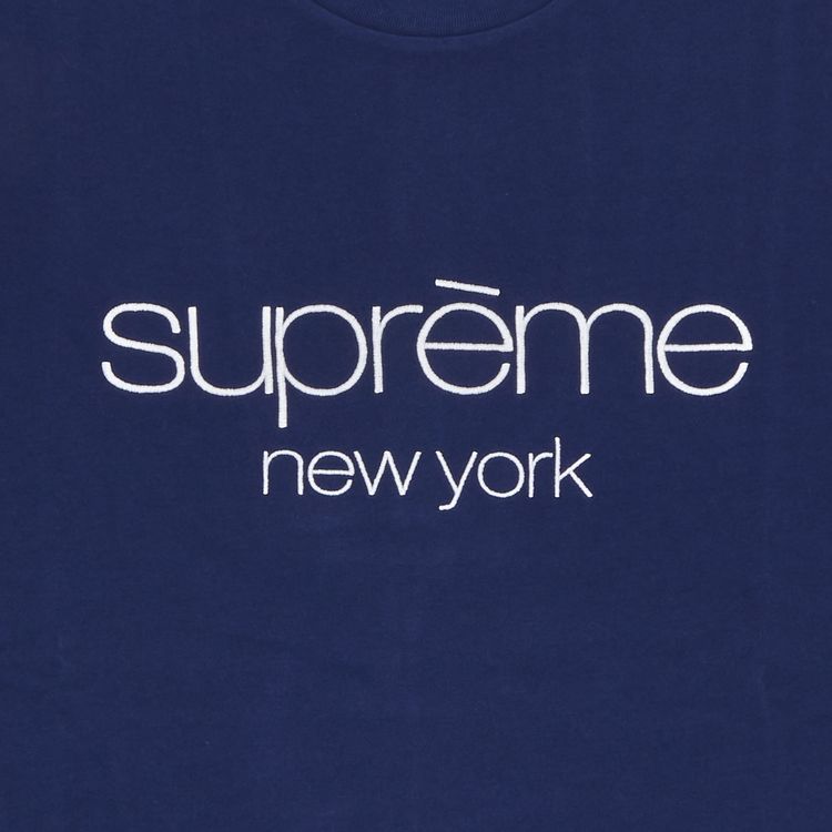 Supreme Classic Logo Short Sleeve Top Navy