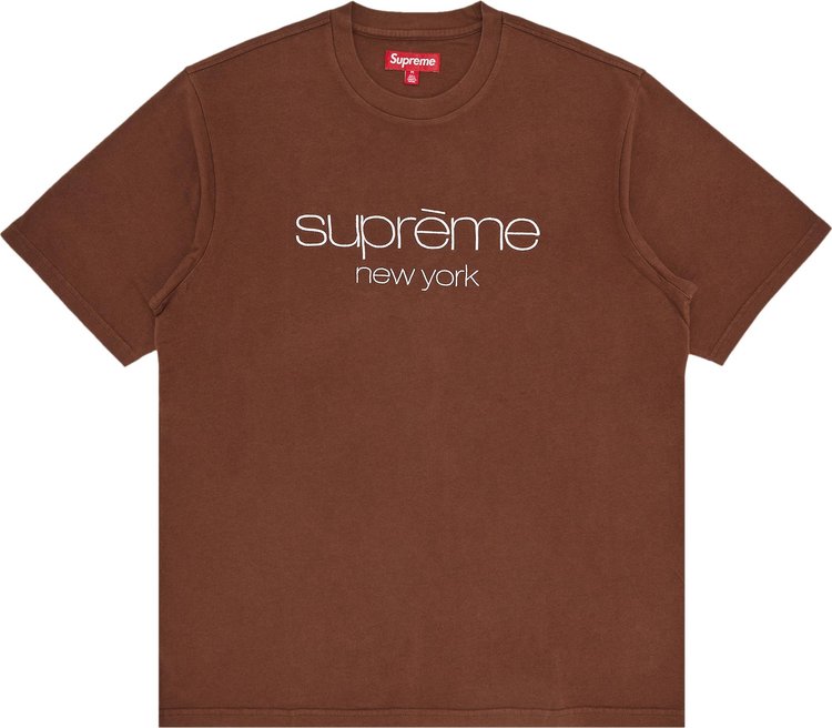 Supreme Classic Logo Short-Sleeve Top 'Brown'