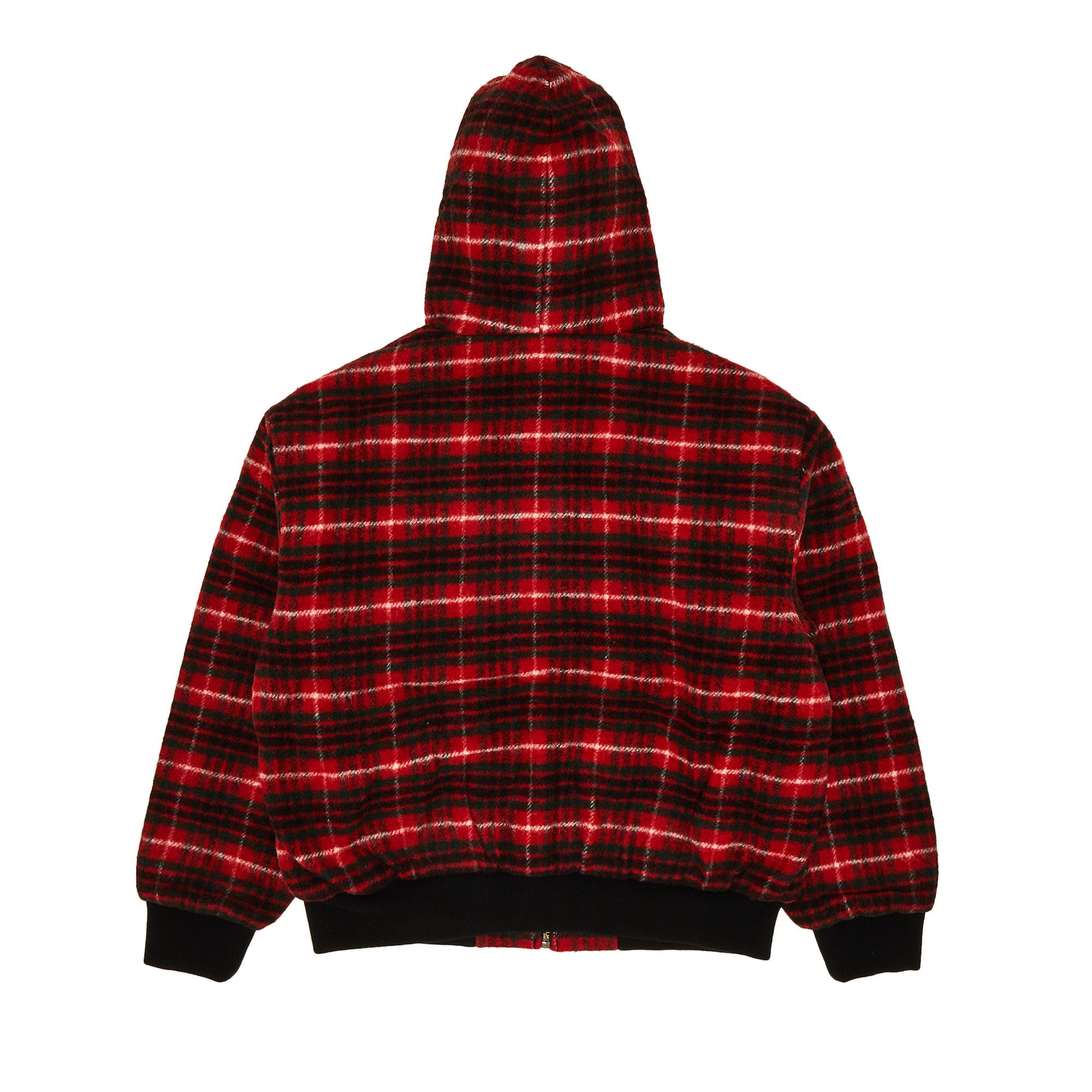 Achetez des Supreme Plaid Wool Hooded Work Jacket Red FW23J46 RED GOAT FR