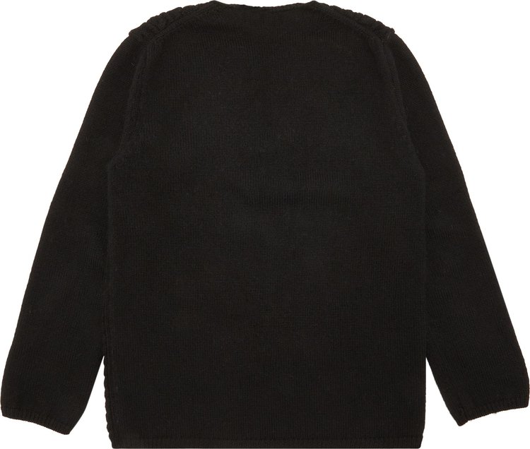 Comme des Garcons Homme Deux Cable Knit Sweater Black