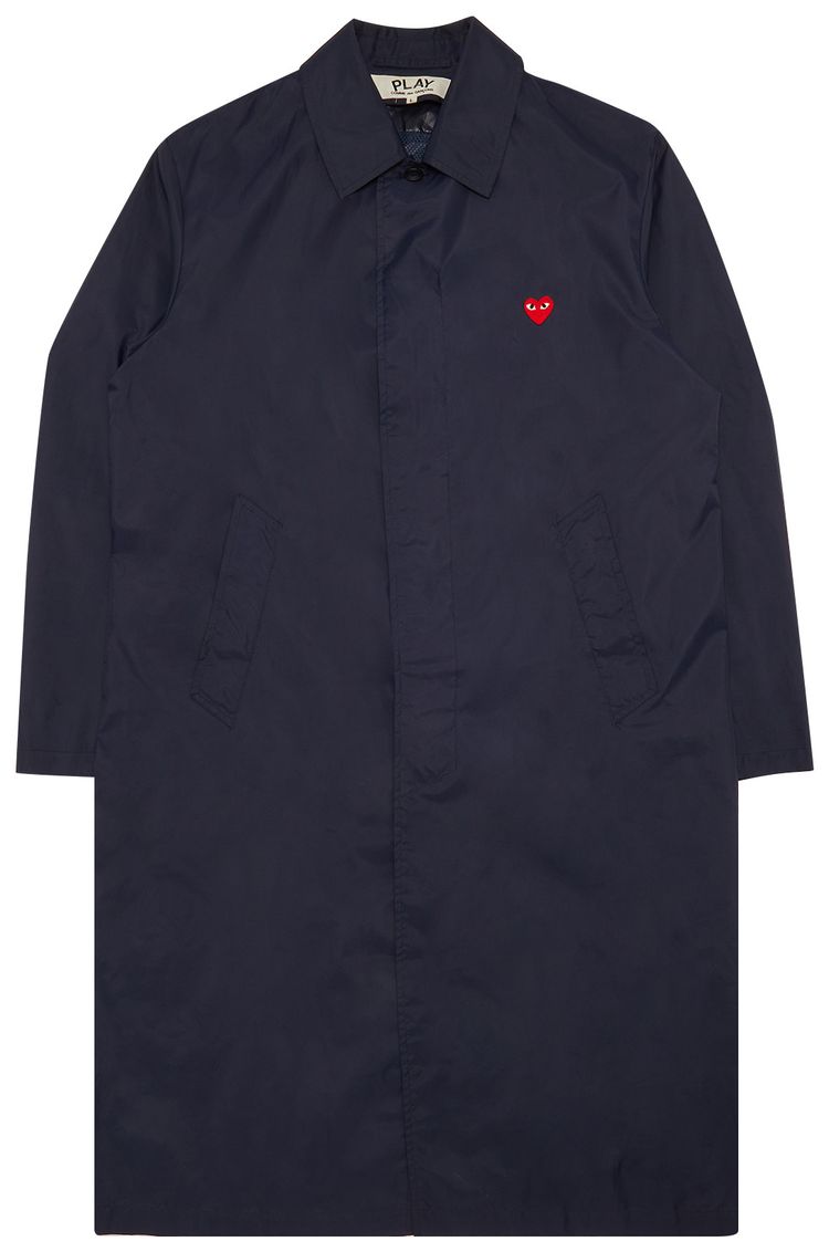 Comme des Garcons PLAY Long Coat Navy