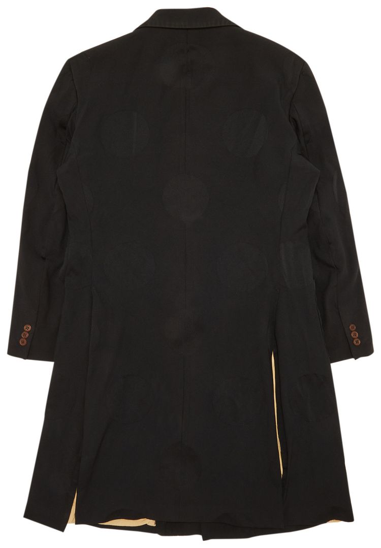 Comme des Garcons Homme Plus Long Blazer With Zips Black