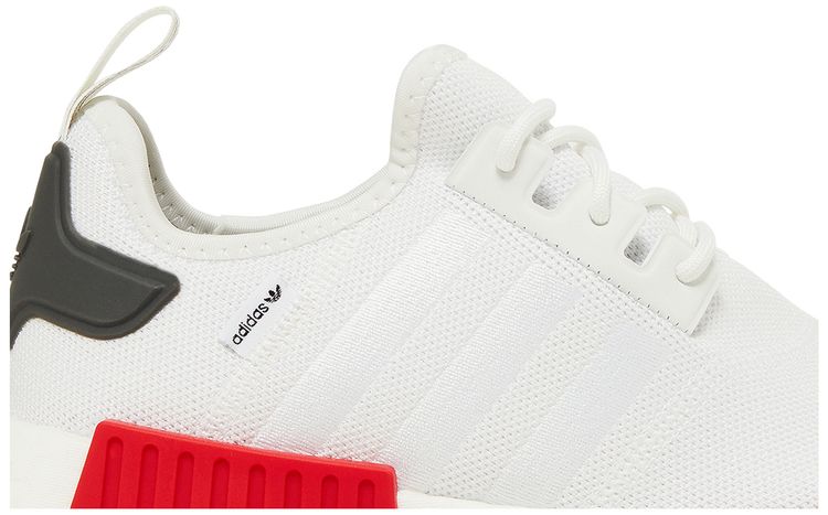 NMD R1 White Vivid Red