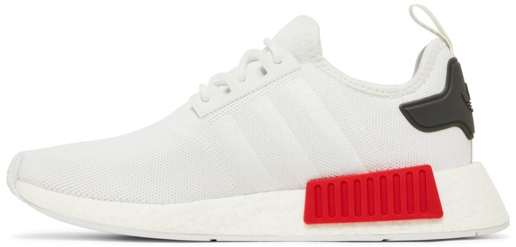NMD R1 White Vivid Red