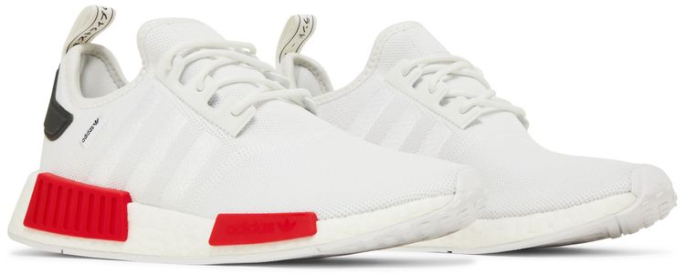 NMD R1 White Vivid Red