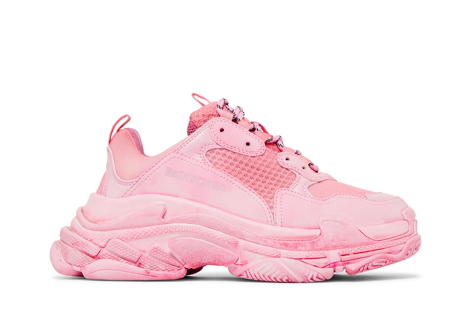 Size 6.0 Balenciaga Wmns Triple S Sneaker DIY Pink