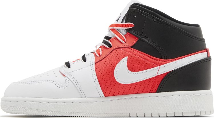 Air Jordan 1 Mid SE GS White Infrared