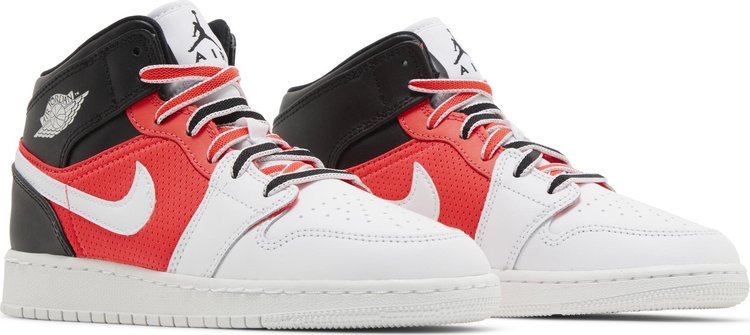 Air Jordan 1 Mid SE GS White Infrared