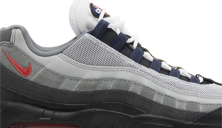 Air Max 95 Smoke Grey Track Red