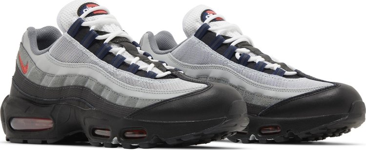 Air Max 95 Smoke Grey Track Red