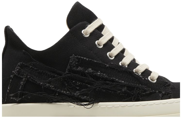Rick Owens Wmns EDFU DRKSHDW Slashed Low Black Milk