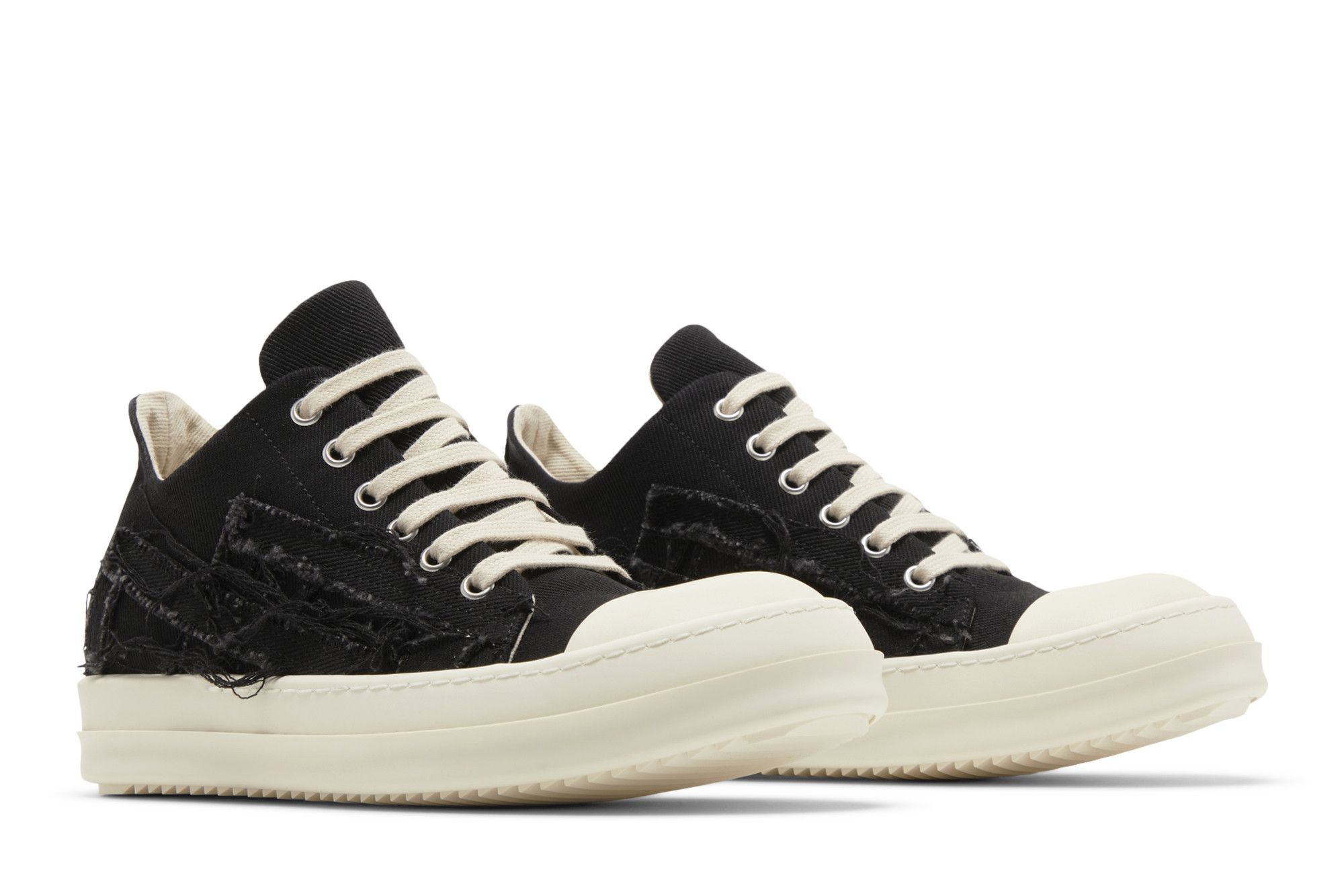 Buy Rick Owens Wmns EDFU DRKSHDW Slashed Low 'Black Milk