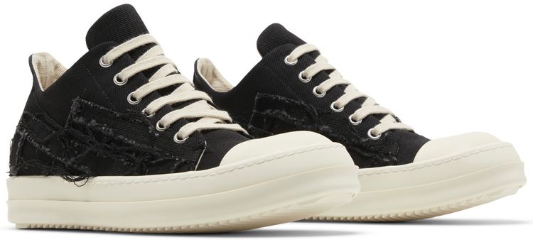 Rick Owens Wmns EDFU DRKSHDW Slashed Low Black Milk